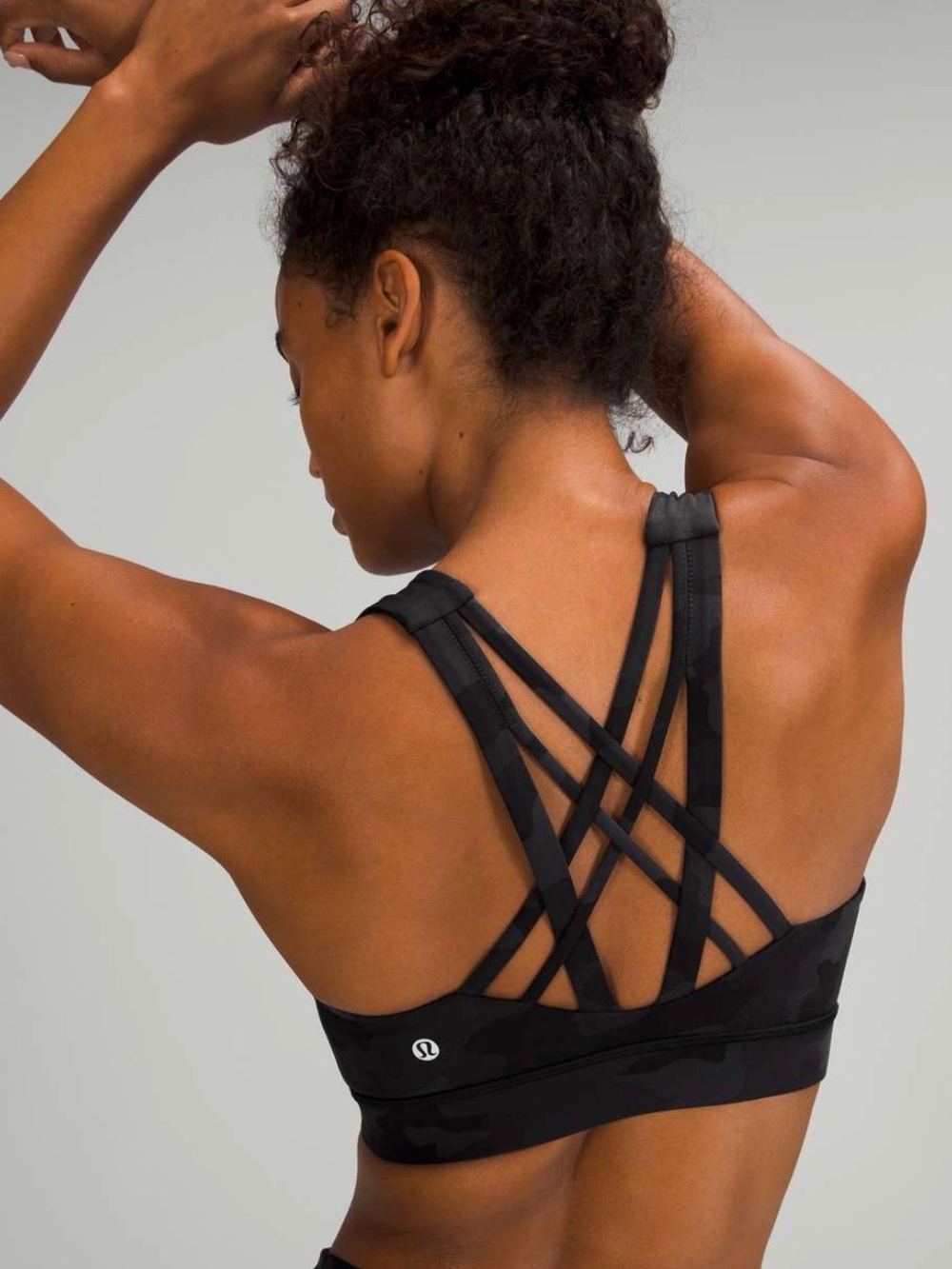 Lululemon athletica Free To Be bra in Camo Deep Coal
